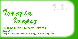 terezia krepsz business card