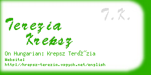 terezia krepsz business card